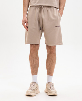 Off-White Бежевые шорты Heraldic Arrow 44MCI013S26F009