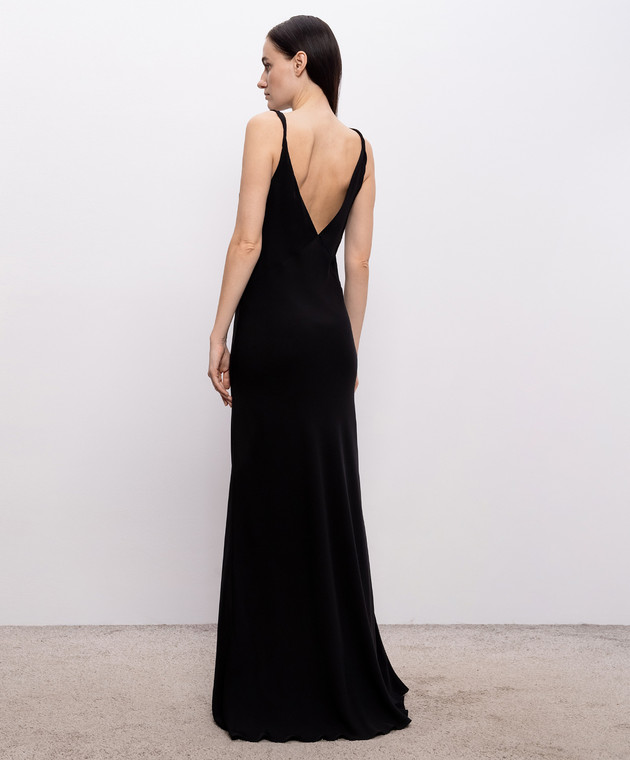 Jacob Lee Чорна сукня із шовку WSD0072SS26B зображення 3