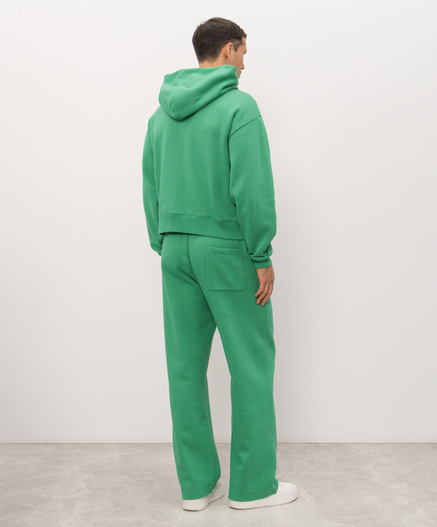 Sporty & Rich Зелений утеплений спортивний костюм з принтом ST10283272GR19PA088832 зображення 4