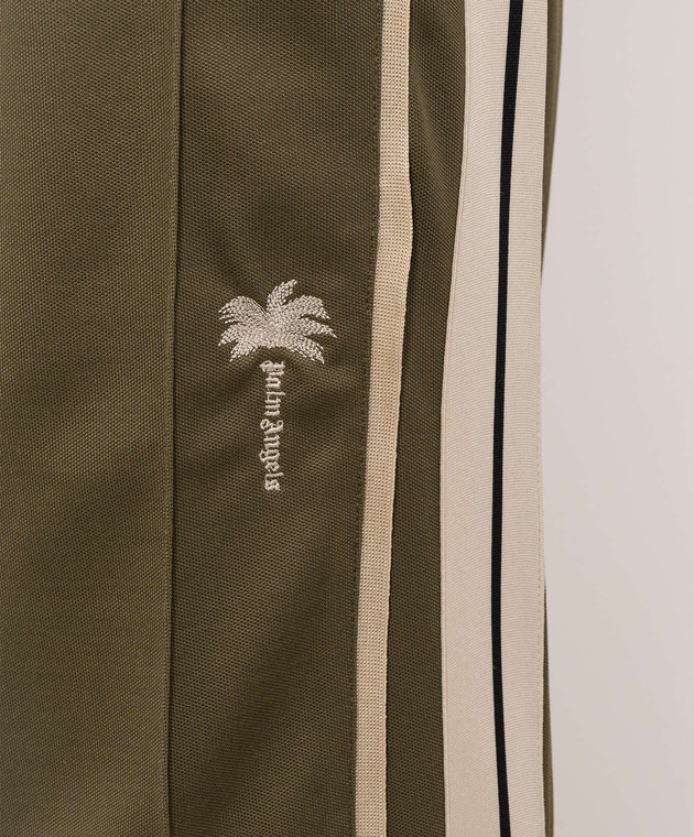 Palm Angels Спортивні штани кольору хакі PAMCJ009FB001 зображення 5