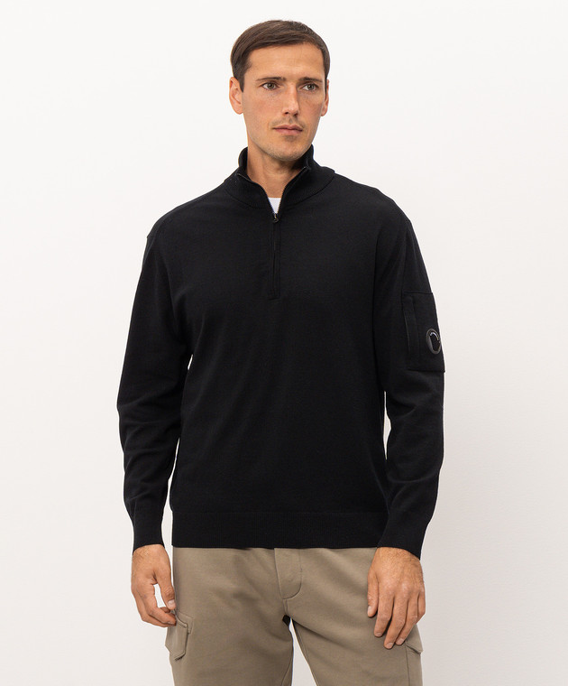 C.P. Company Черный джемпер с шерстью MKN070A005528A изображение 3