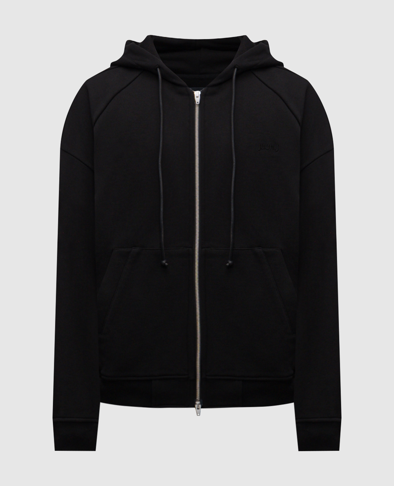 

Черная спортивная куртка с брендовым притном, Черный, Спортивные куртки