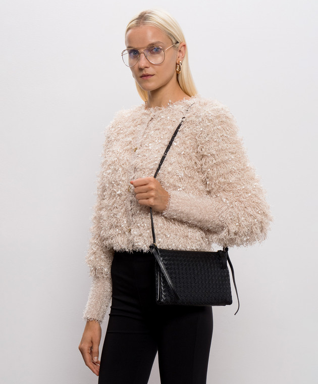 Bottega Veneta Чорна шкіряна сумка Piccolo 876625V0HW0 зображення 2