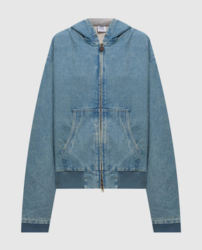 Vetements Блакитна джинсова куртка з ефектом потертості ME76DJ061N1w