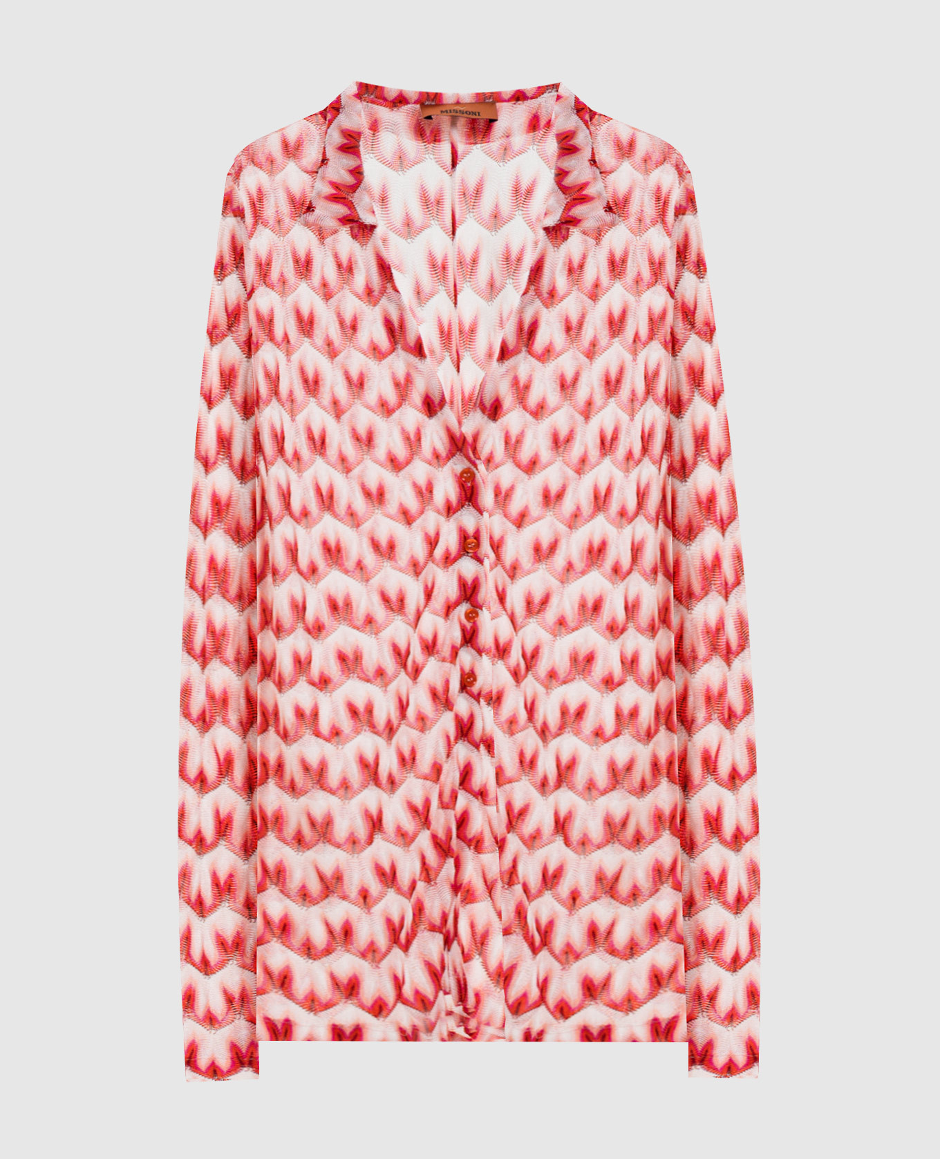 Розовая рубашка в узор