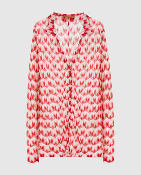 Missoni Рожева сорочка у візерунок MS26SK0ABR014I