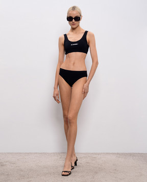 Jil Sander Черные трусики от купальника с логотипом J40SG0104J20011