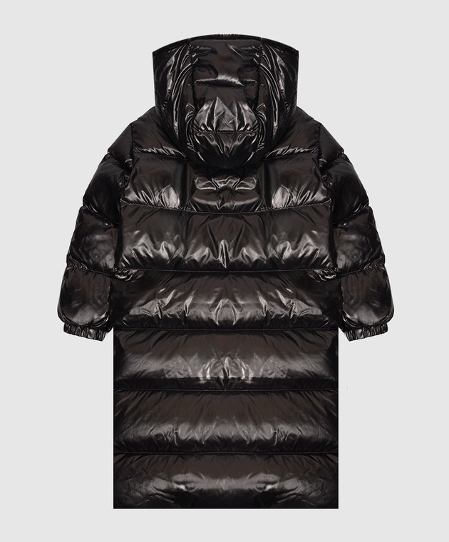Moncler ENFANT Детский черный удлиненный пуховик Ganevry L29541C00006597Z8 изображение 2