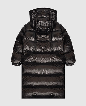 Moncler ENFANT Дитячий чорний подовжений пуховик Ganevry L29541C00006597Z8