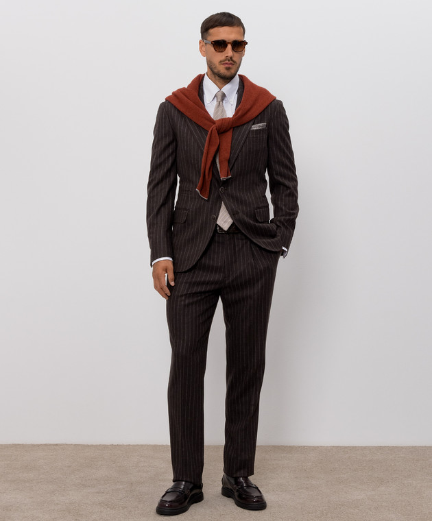 Brunello Cucinelli Белая рубашка MR6200038 изображение 2