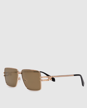Palm Angels Золотые очки с зеркальным эффектом PA2003767659