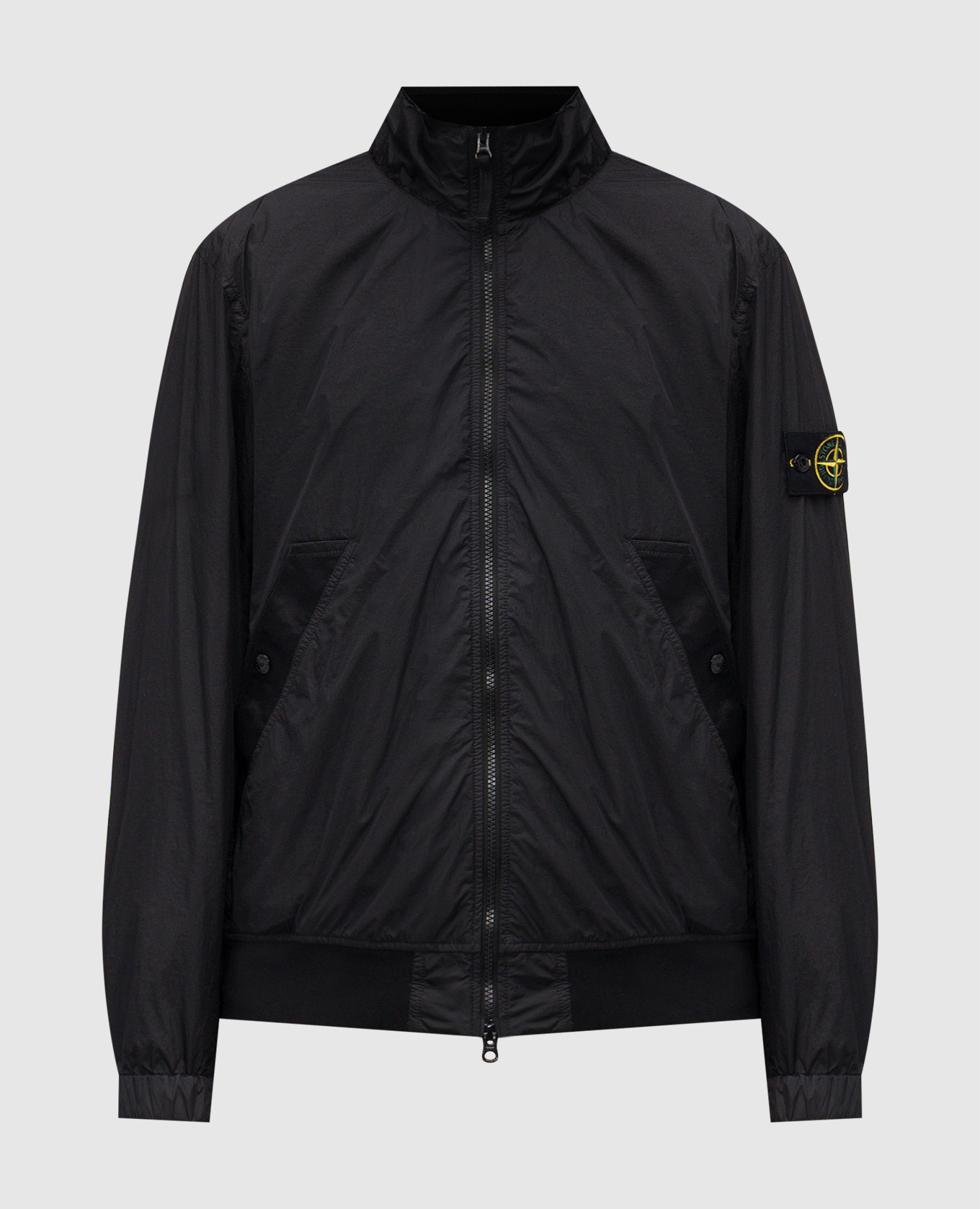 Черная ветровка с логотипом