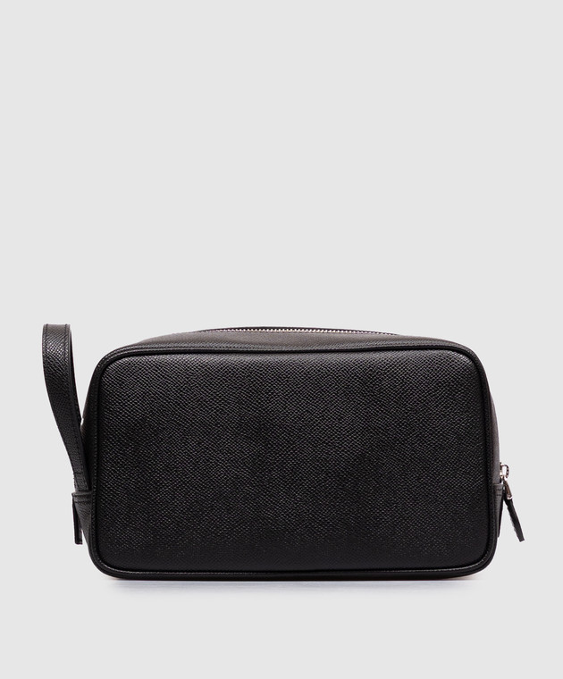 Dolce&Gabbana Черный кожаный несесер с металлической пластиной BT3310A0701 изображение 2