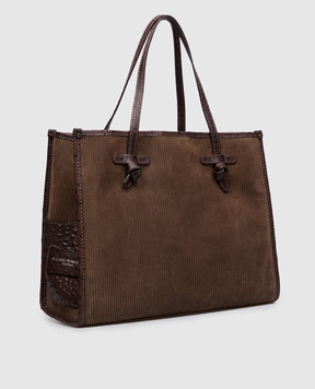 Gianni Chiarini Коричнева замшева сумка-тоут Marcella BS12470TMBY
