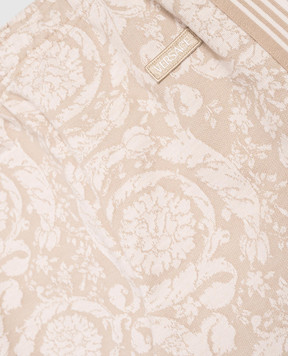 Versace Дитячі бежеві джогери у візерунок 10227441A16796