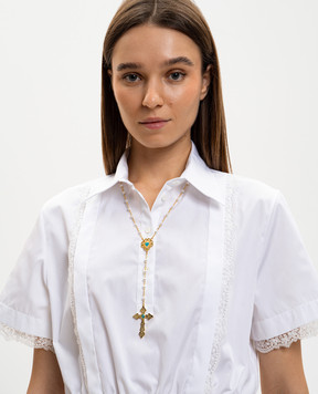 Darkai Золотисте намисто Paradiso з підвіскою DICO0095