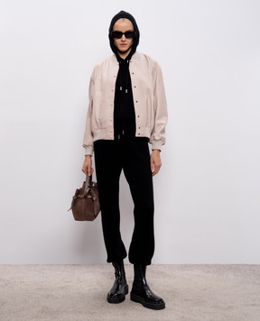 Simonetta Ravizza Розовый кожаный бомбер Livia S06JA311L1