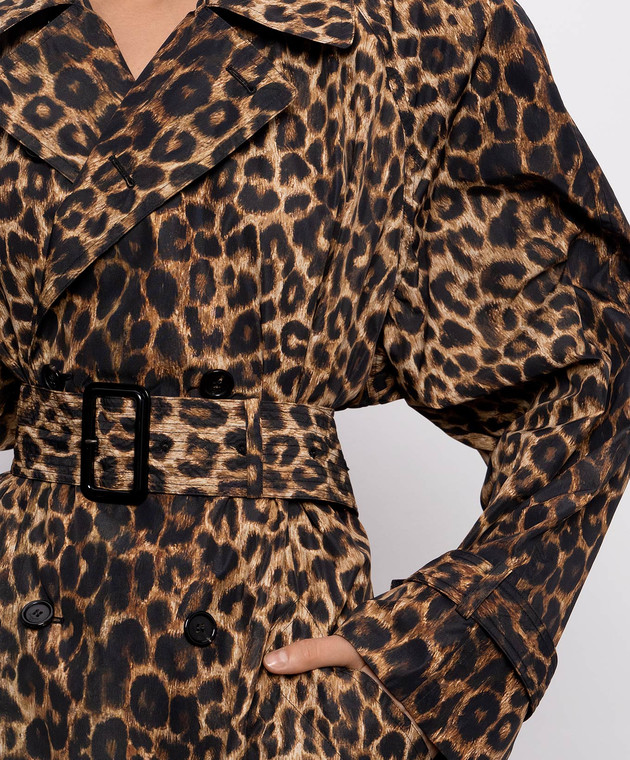 Saint Laurent Тренч в леопардовый принт 870715Y9J02 изображение 5
