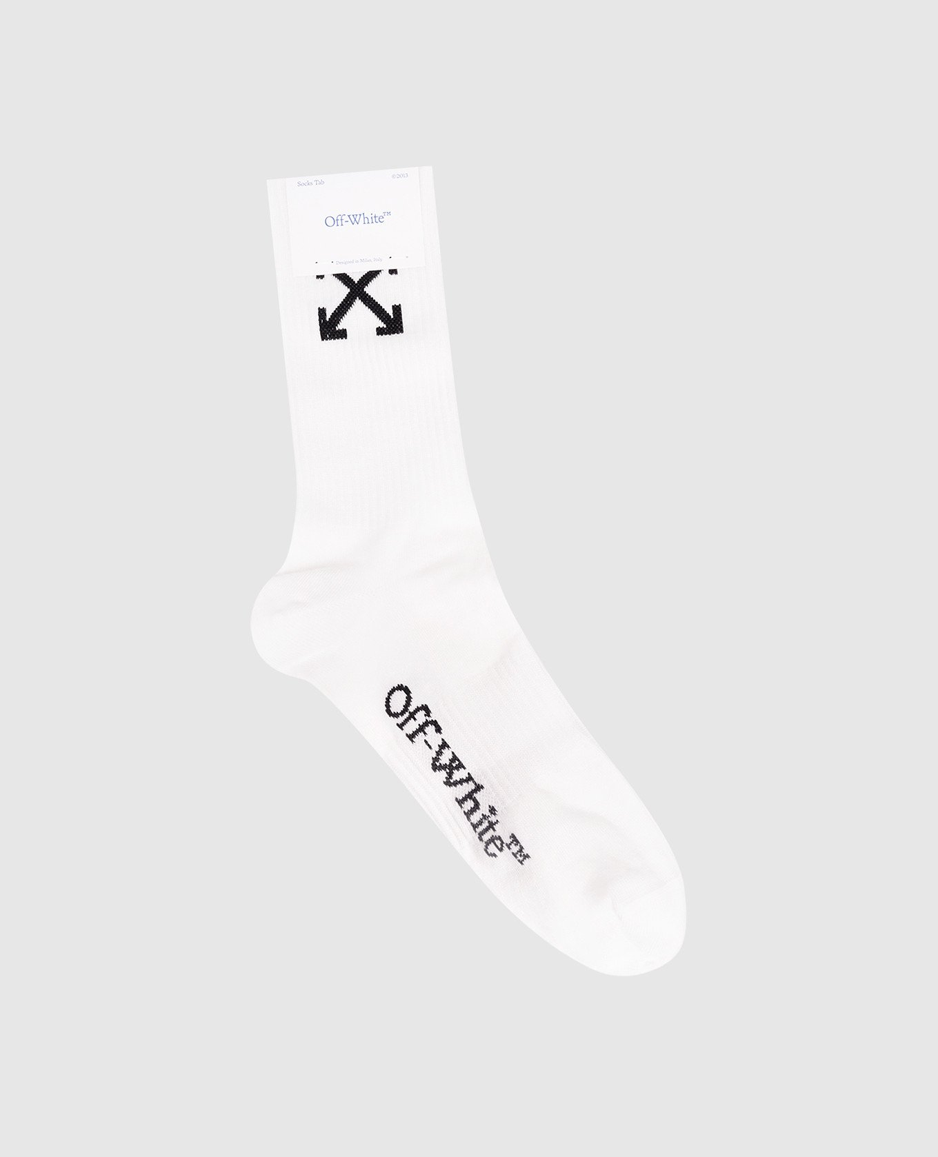 Белые носки с эмблемой