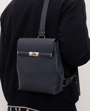 Dolce&Gabbana Синя шкіряна сумка Marlene BM2482A0701
