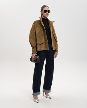 The Attico Коричнева замшева куртка 260WCB00106LBT144AA