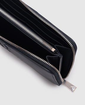 Bottega Veneta Синій шкіряний гаманець Intrecciato Piccolo 861796V2BEA