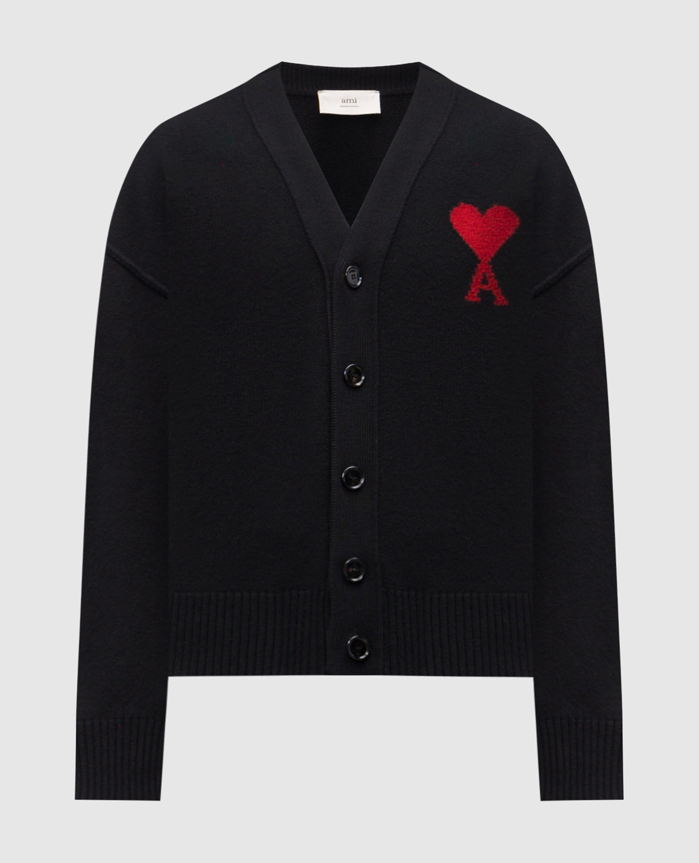 

Черный кардиган из шерсти с эмблемой, Кардиганы