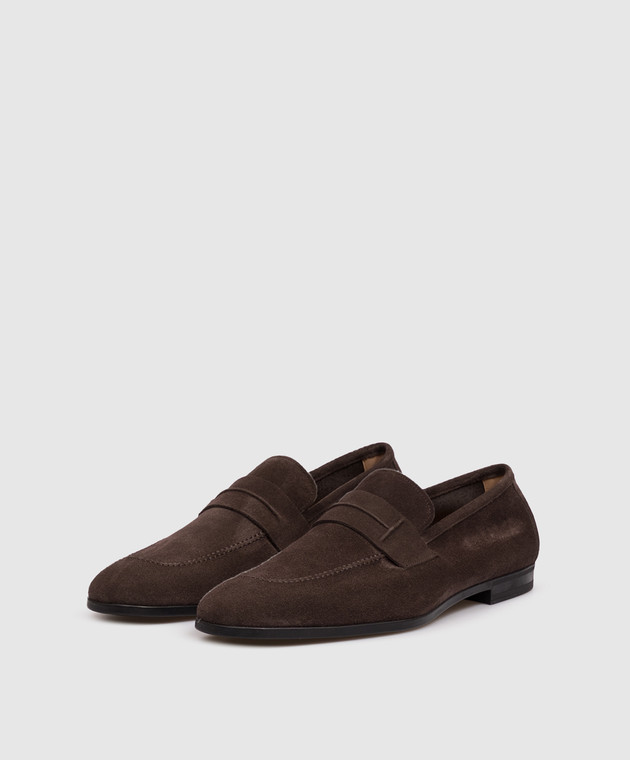 Tom Ford Коричневі замшеві лофери SEAN J1610LCL216N зображення 2