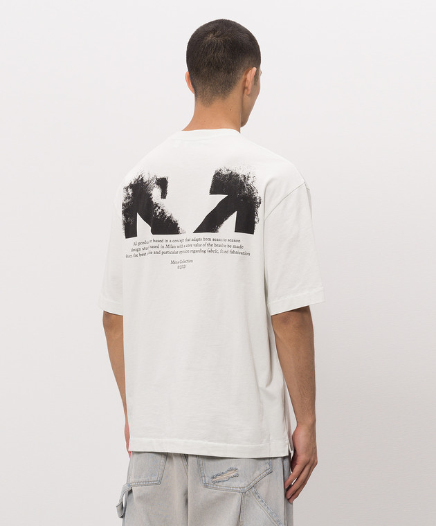 Off-White Зелена футболка Half Arrow 44MAA120S26J008 зображення 4