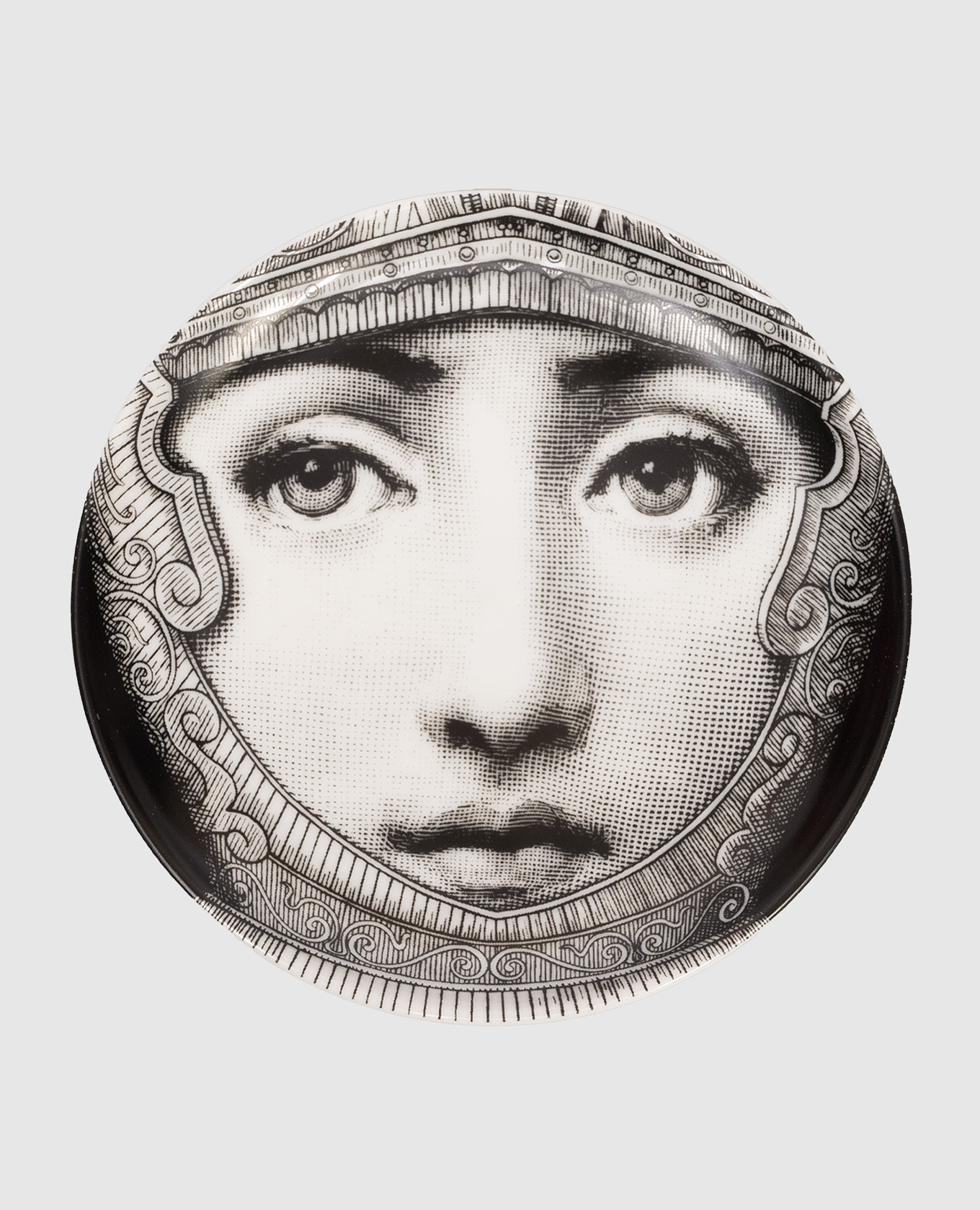 

Черная фарфоровая подставка для мелочей Tema e Variazioni, Черный, Декор