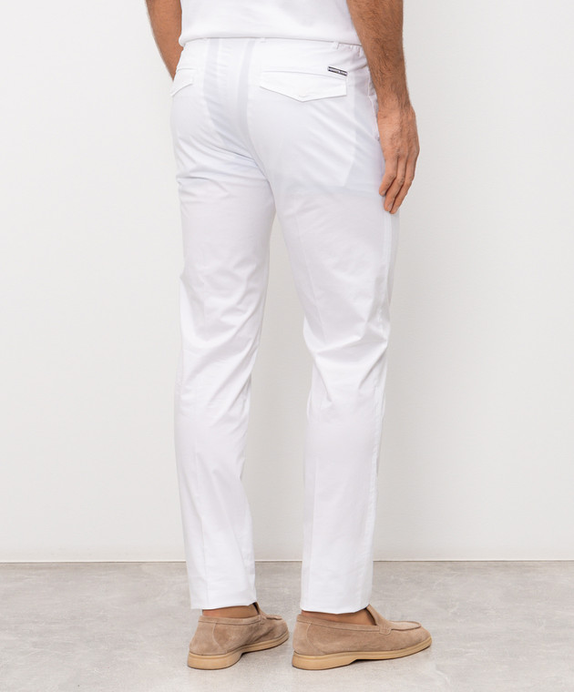 Stefano Ricci Белые брюки с логотипом M1T6100021PACT1Q изображение 4