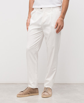Brunello Cucinelli Белые брюки M289LE1450
