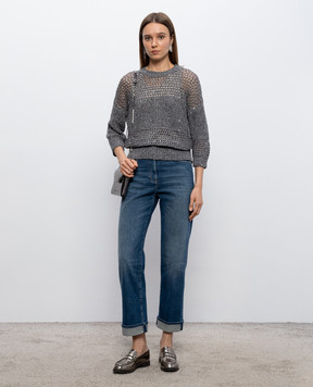 Peserico Сині джинси з відворотами A04589L86Q04291