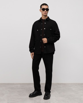 Stone Island Коричнева футболка з нашивкою логотипа K2S152100034S0F11