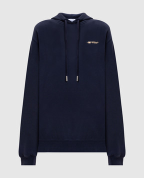 Off-White Синие худи Ink Arrow 2BB035F25FLE002
