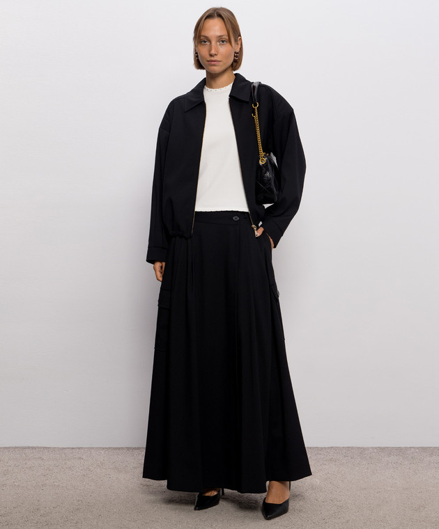 Twinset Черная юбка на запах 262LI2WDD изображение 2