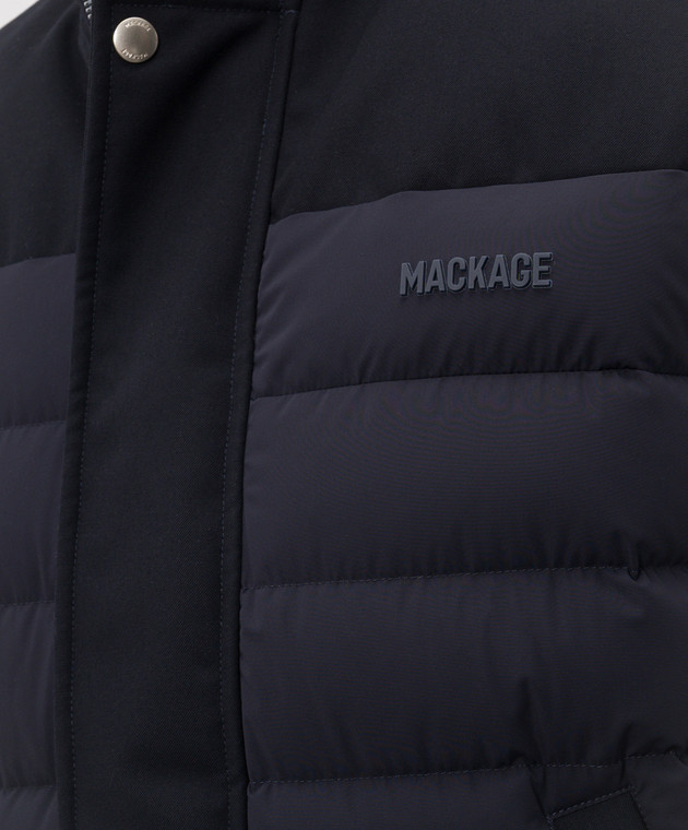 Mackage Синий пуховый жилет BRODY-Z BRODYZ изображение 5