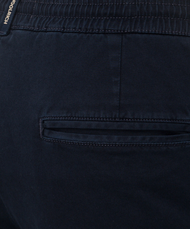 Woolrich Сині штани з нашивкою логотипа CFWOTR2026MRUT5262 зображення 5