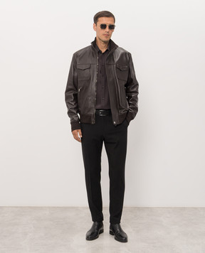 Dolce&Gabbana Чорні штани з вовною GY6FETFUBG4