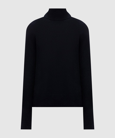 Черный гольф Fenwick из кашемира