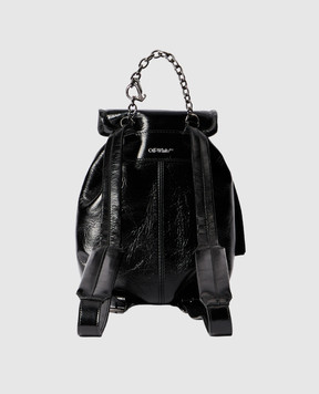 Off-White Чорний шкіряний рюкзак Dumbo OWNB003F25LEA001