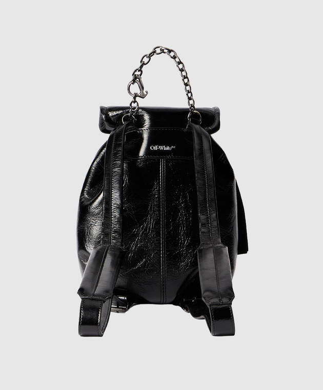 Off-White Чорний шкіряний рюкзак Dumbo OWNB003F25LEA001 зображення 3