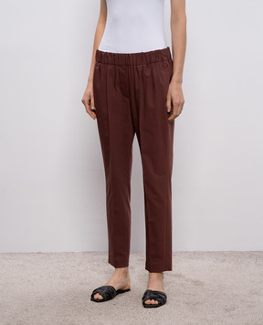 Brunello Cucinelli Коричневые брюки M0F70P1673