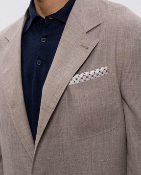 Brunello Cucinelli Двостороння хустка-паше із шовку у візерунок MX8660091