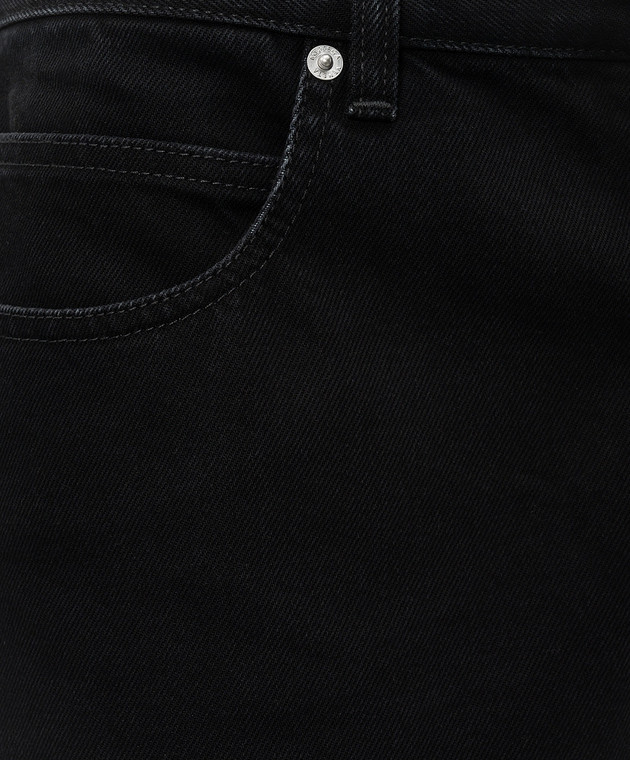 Bottega Veneta Чорні джинсові бермуди з патчем логотипа 861564V69O0 зображення 5