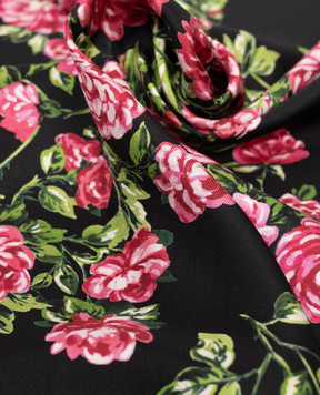 Dolce&Gabbana Черный платок из шелка в принт FN090RGDDLM