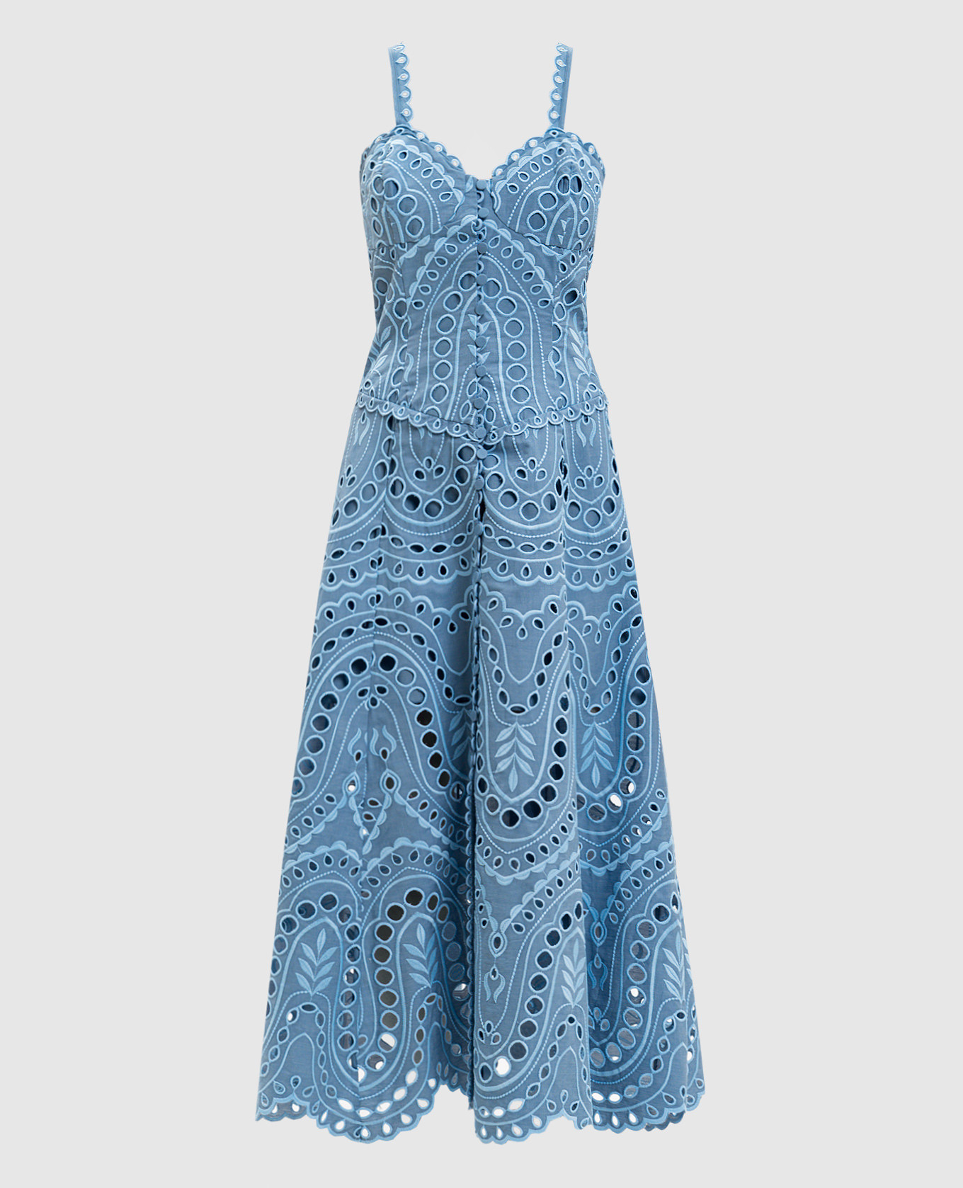 Голубое платье миди Solace