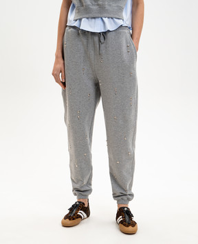 3.1 Phillip Lim Серые джоггеры с аппликацией E26151372TFT