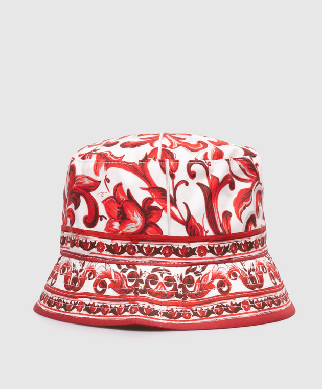 Dolce&Gabbana Детская белая панама в брендовый принт LB4H42FI5OI изображение 2