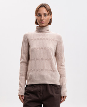 Twinset Бежевый свитер из шерсти 262AP3020